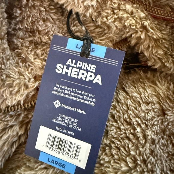 NWT Men’s Alpine Sherpa 1/4 Zip Fleece Top - Picture 9 of 10